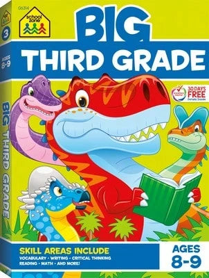 Pre-Owned School Zone Big Third Grade Workbook (Paperback) By School Zone