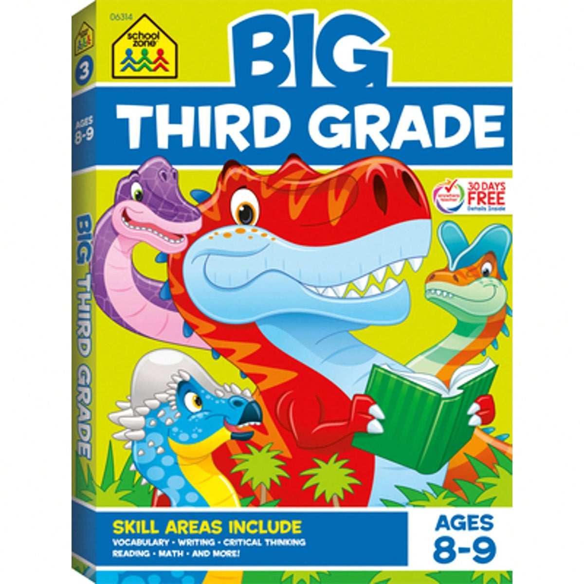 Pre-Owned School Zone Big Third Grade Workbook (Paperback) By School Zone
