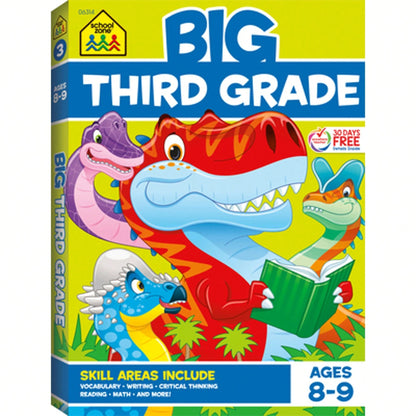 Pre-Owned School Zone Big Third Grade Workbook (Paperback) By School Zone