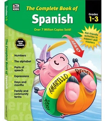 Pre-Owned The Complete Book Of Spanish, Grades 1- 3 (Paperback) By Thinking Kids (Compiled By), Carson Dellosa Education (Compiled By)