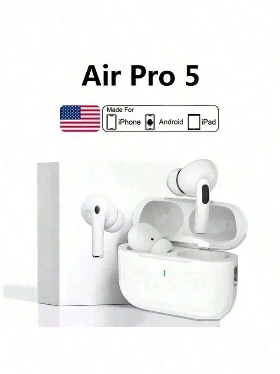 Pro2 Noise Canceling Headphones New Air4 Air5 Headphones Compatible With Active Noise Cancelling Headphones Wireless Earbuds With Charging Case Snug & Secure Wear For Sports/ Workout/ Gym TWS Earbu
