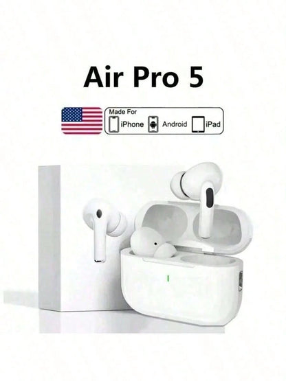 Pro2 Noise Canceling Headphones New Air4 Air5 Headphones Compatible With Active Noise Cancelling Headphones Wireless Earbuds With Charging Case Snug & Secure Wear For Sports/ Workout/ Gym TWS Earbu