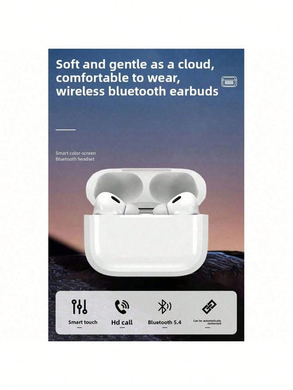 Pro2 Noise Canceling Headphones New Air4 Air5 Headphones Compatible With Active Noise Cancelling Headphones Wireless Earbuds With Charging Case Snug & Secure Wear For Sports/ Workout/ Gym TWS Earbu