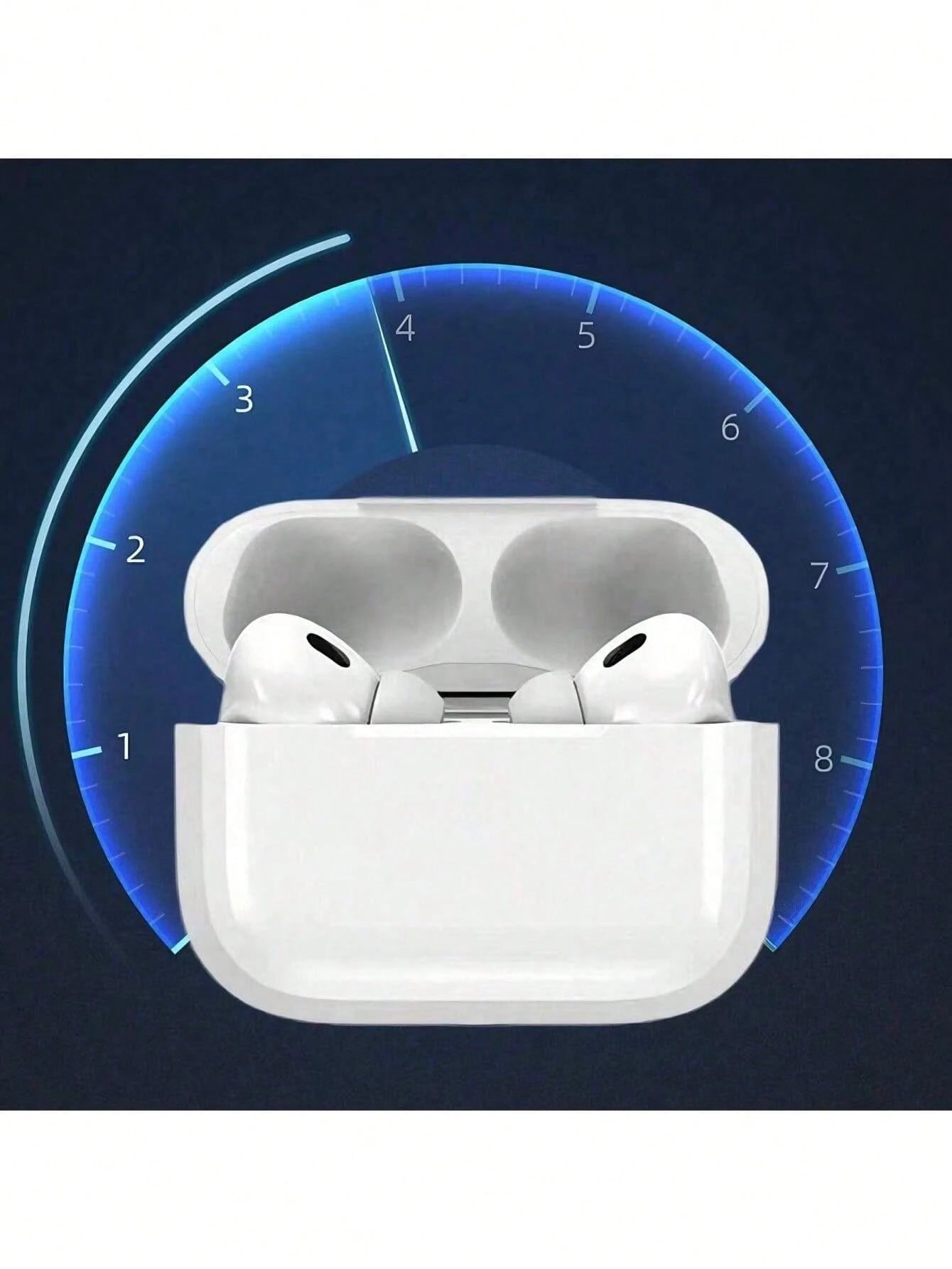 Pro2 Noise Canceling Headphones New Air4 Air5 Headphones Compatible With Active Noise Cancelling Headphones Wireless Earbuds With Charging Case Snug & Secure Wear For Sports/ Workout/ Gym TWS Earbu