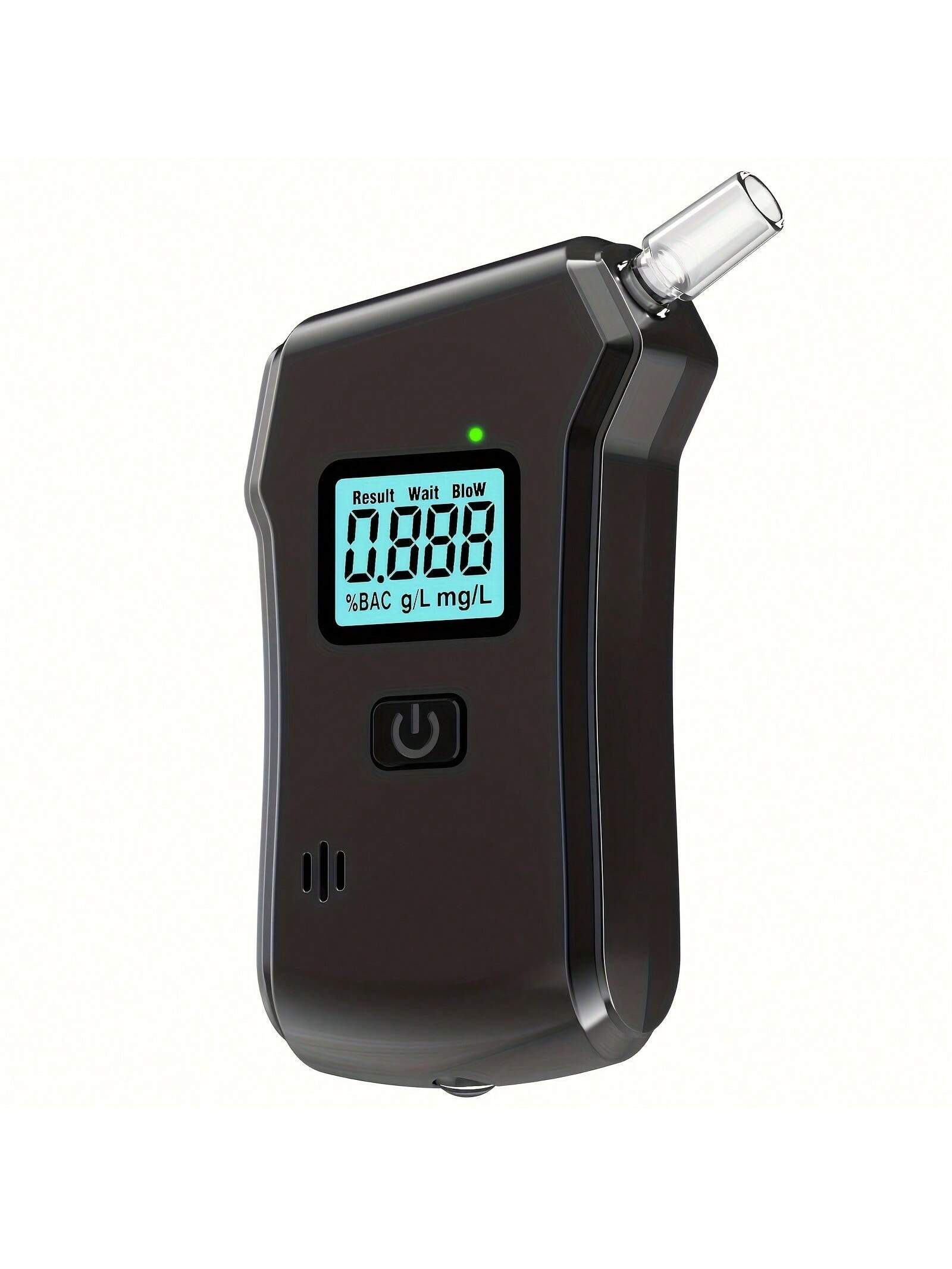 Professional High-Precision Portable Breathalyzer With LCD Digital Display- Non-Rechargeable AAA Batteries, Black ABS Design, Suitable For Home Use, Home Alcohol Detector| Digital Display Device| D