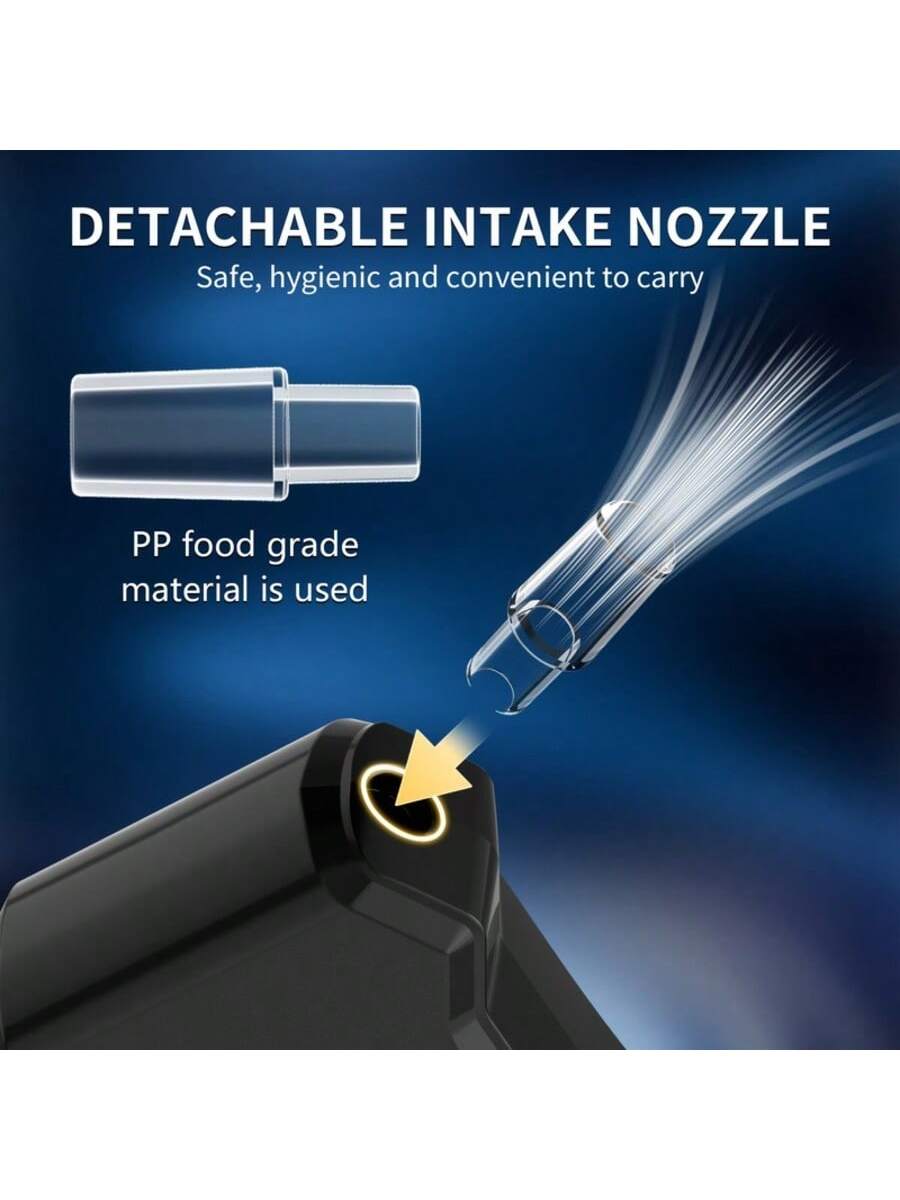 Professional High-Precision Portable Breathalyzer With LCD Digital Display- Non-Rechargeable AAA Batteries, Black ABS Design, Suitable For Home Use, Home Alcohol Detector| Digital Display Device| D
