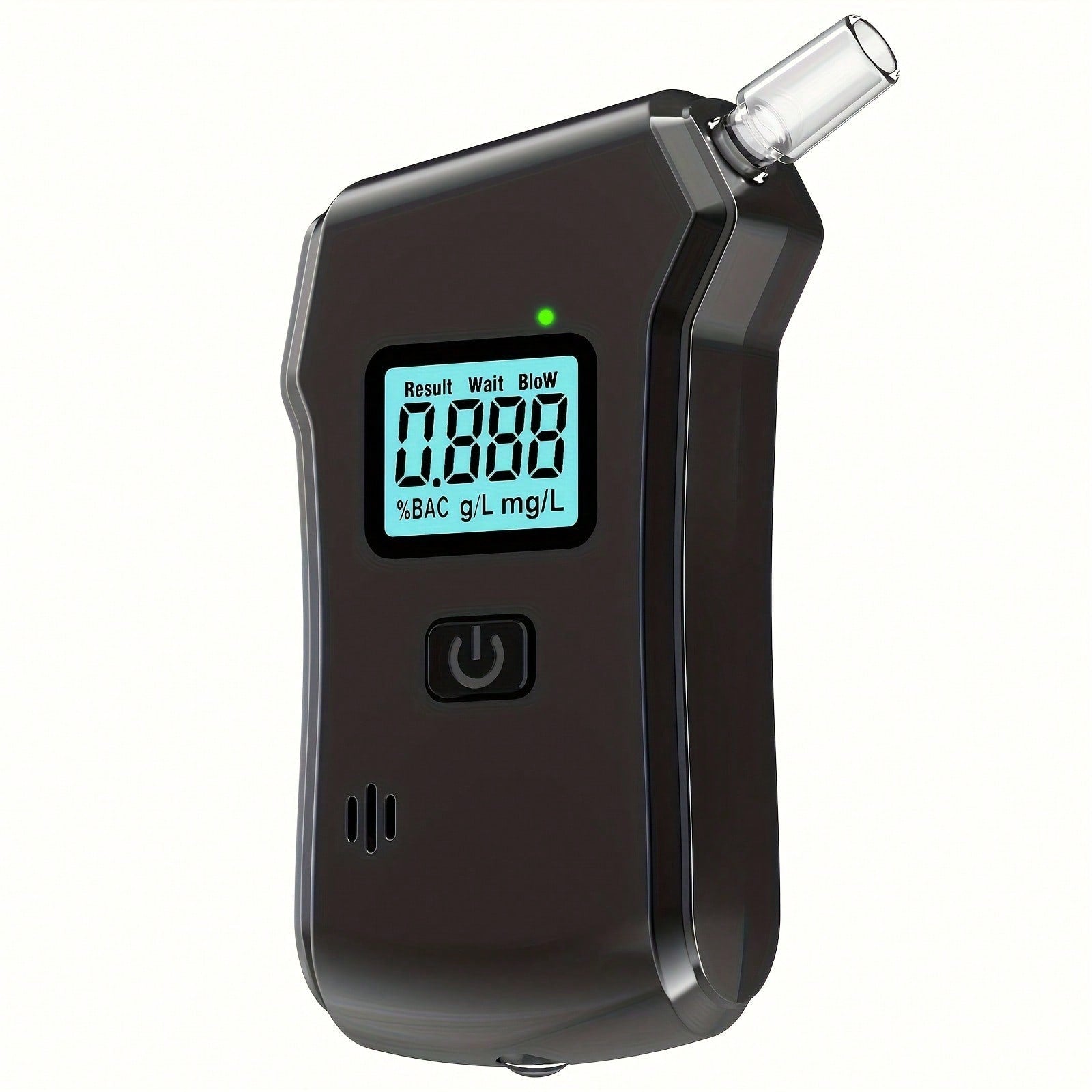 Professional High-Precision Portable Breathalyzer With LCD Digital Display- Non-Rechargeable AAA Batteries, Black ABS Design, Suitable For Home Use, Home Alcohol Detector| Digital Display Device| D
