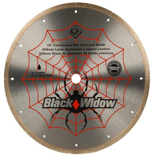 QEP 6-1008BW 10" Black Widow Diamond Blade