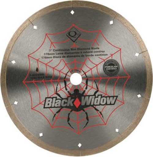 QEP 7" Black Widow Diamond Blade – Ceramic & Porcelain