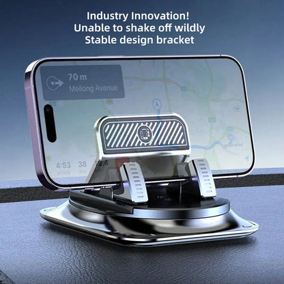 REMAX Dashboard Phone Holder With Strong Suction Base, Stable Anti Shake Smartphone Stand, 360° Rotatable Car Mount, Adjustable Desktop Phone Stand For Navigation, Driving, Office Desk, IPhone And And