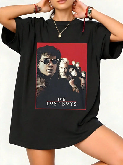 Retro Vintage 80s Vampire Movie Soft Lightweight Skin-Friendly 100 Cotton T Shirt