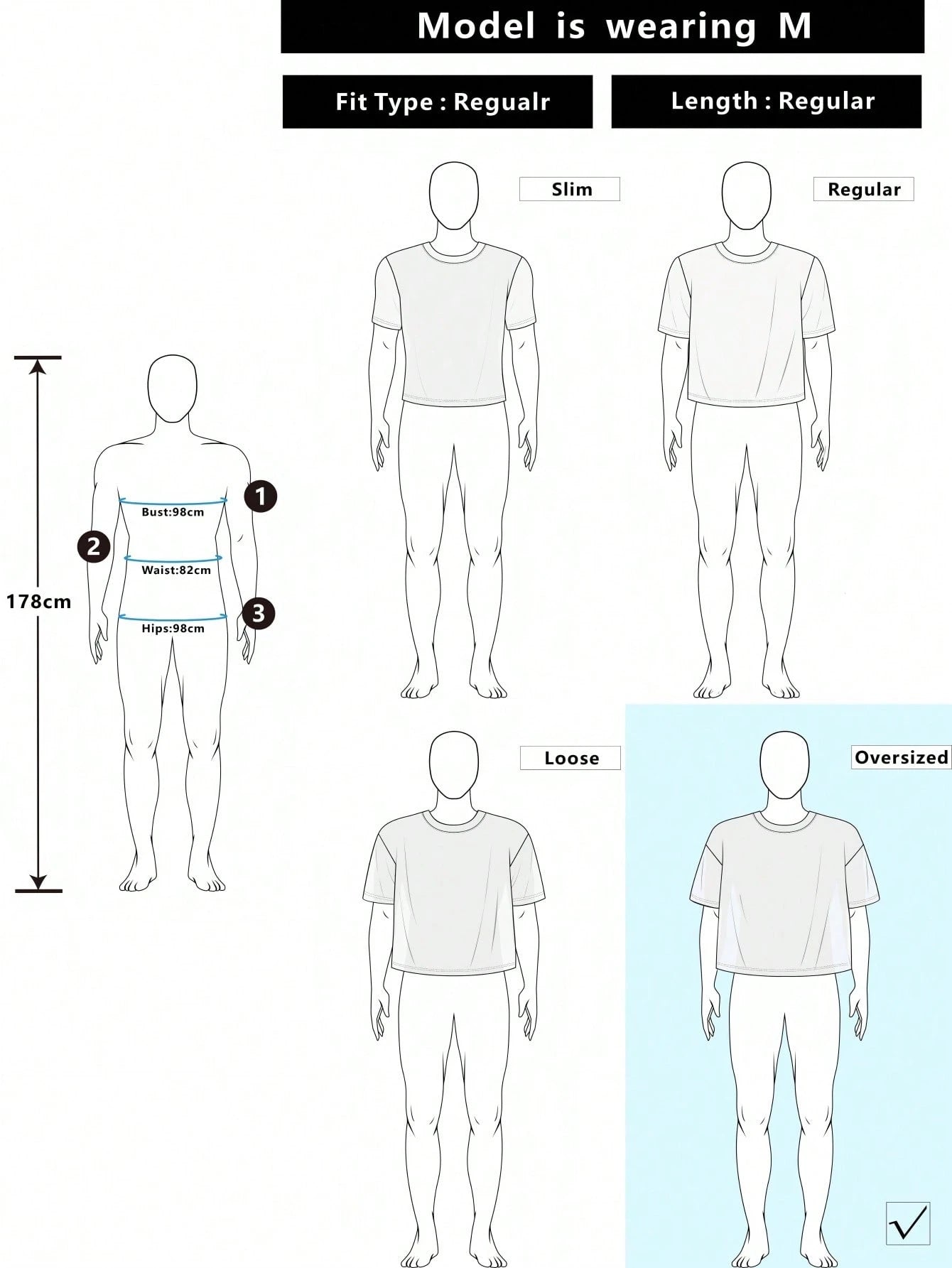 ROMWE MEN Men's Rivet Decor Loose Fit 3/4 Sleeve T-Shirt