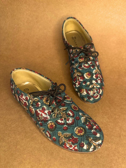 Sanganeri Style Printed Oxfords