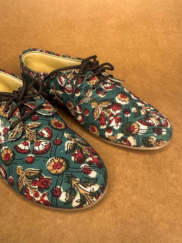 Sanganeri Style Printed Oxfords