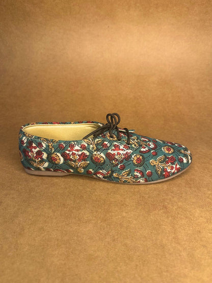 Sanganeri Style Printed Oxfords