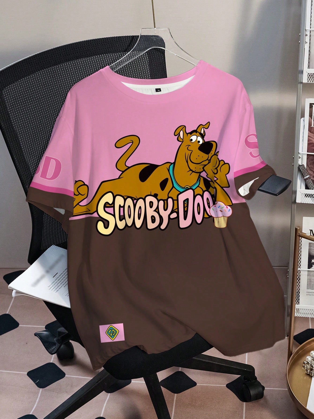 SCOOBY-DOO X Plus Size Cartoon Print Round Neck Short Sleeve T-Shirt