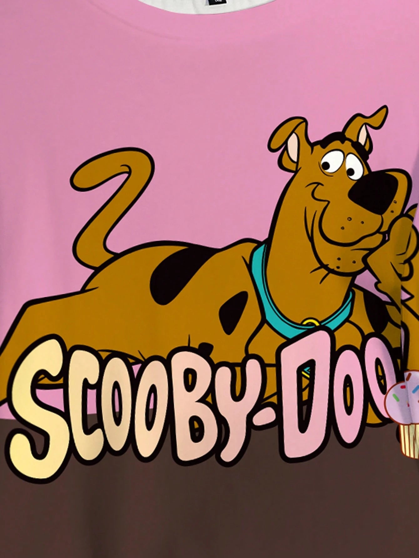 SCOOBY-DOO X Plus Size Cartoon Print Round Neck Short Sleeve T-Shirt