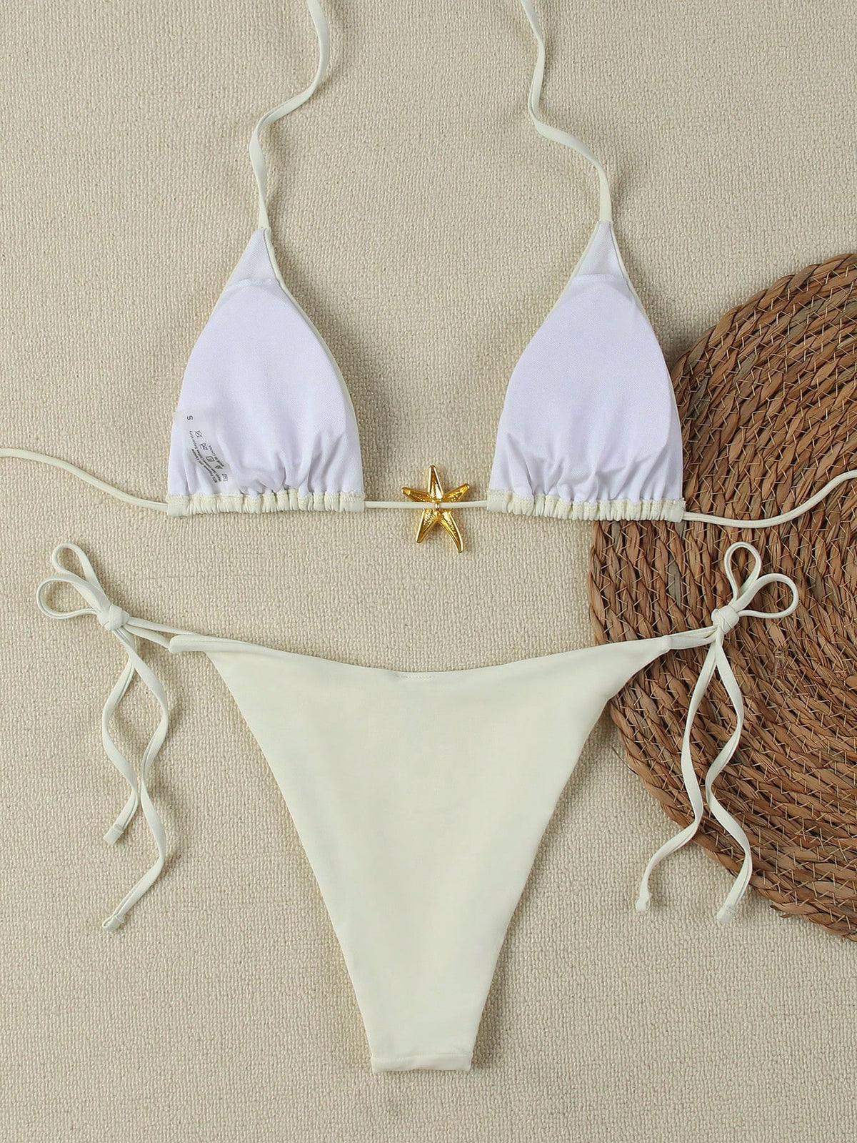 Sexy Starfish Print Bikini Swimsuit For Women, American Style Summer Spring 2026 Beach Holiday Women Vacation Outfits Women Going Out Top