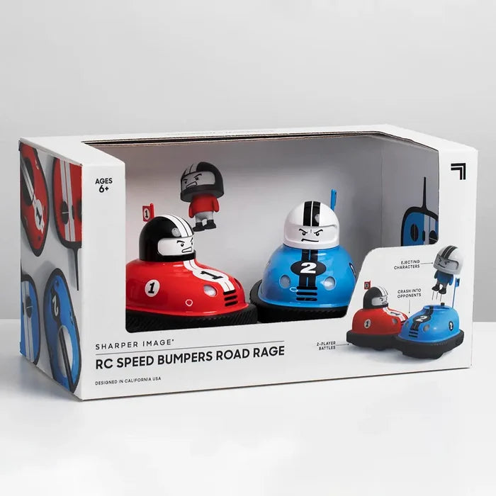 Sharper Image RC Speed Bumper Red and Blue Rag Battery Operated