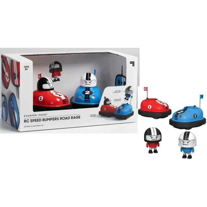 Sharper Image RC Speed Bumper Red and Blue Rag Battery Operated