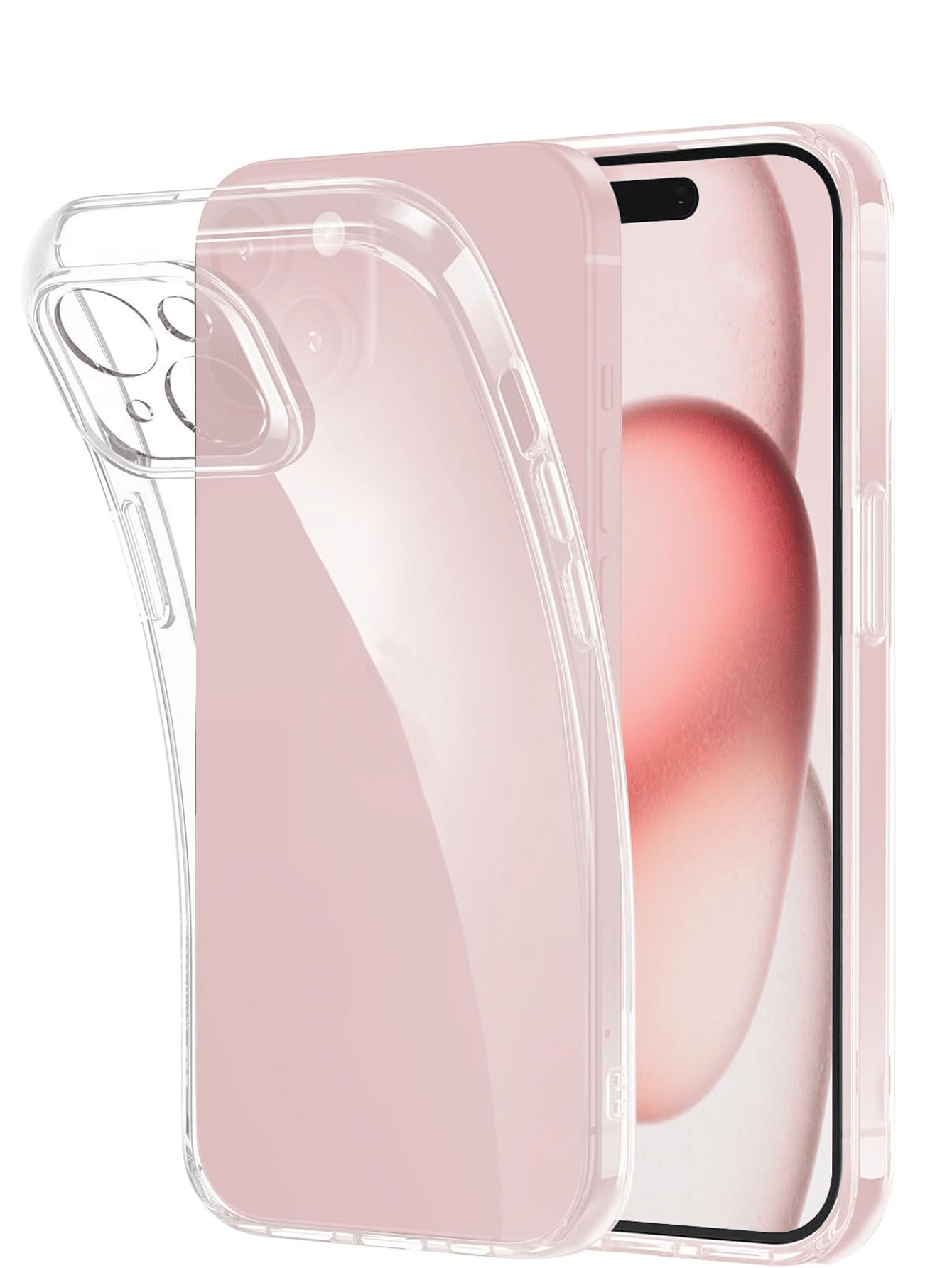 Silicone Screen Protection Solid Color Ultra-Thin Transparent Soft Phone Case Compatible With IPhone 16 15 14 13 12 11 Pro Max Plus Mini Clear Back Cover Case Compatible With SE3 SE2 8 7 6 Plus Waterp