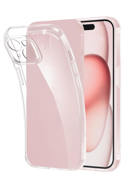 Silicone Screen Protection Solid Color Ultra-Thin Transparent Soft Phone Case Compatible With IPhone 16 15 14 13 12 11 Pro Max Plus Mini Clear Back Cover Case Compatible With SE3 SE2 8 7 6 Plus Waterp