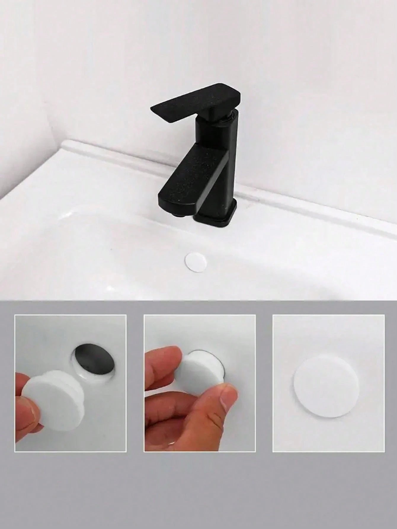 Sink Overflow Cover- Decorative Cover For Kitchen & Bathroom Sinks- Fits Sinks And Basins- Easy Installation- Ideal Home & Bathroom Decor Gift, Suitable For Autumn And Back To School Season
