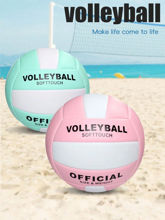 Size 5 Soft PU Volleyball, Waterproof Beach Volleyball Suitable For Indoor & Outdoor Games, Durable For Teens & Adults Leisure Sports