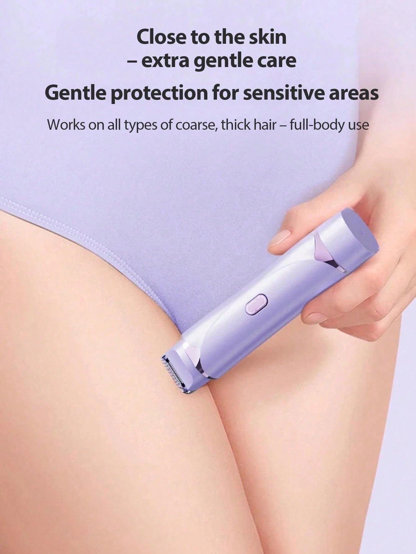 SKYWORTH Women's Bikini Trimmer- 2 In 1 Women's Electric Shaver- Dual Head Electric Razor- Waterproof Wet & Dry Body Hair Trimmer And Facial Hair Remover, Suitable For Bikini, Underarms, Legs And A