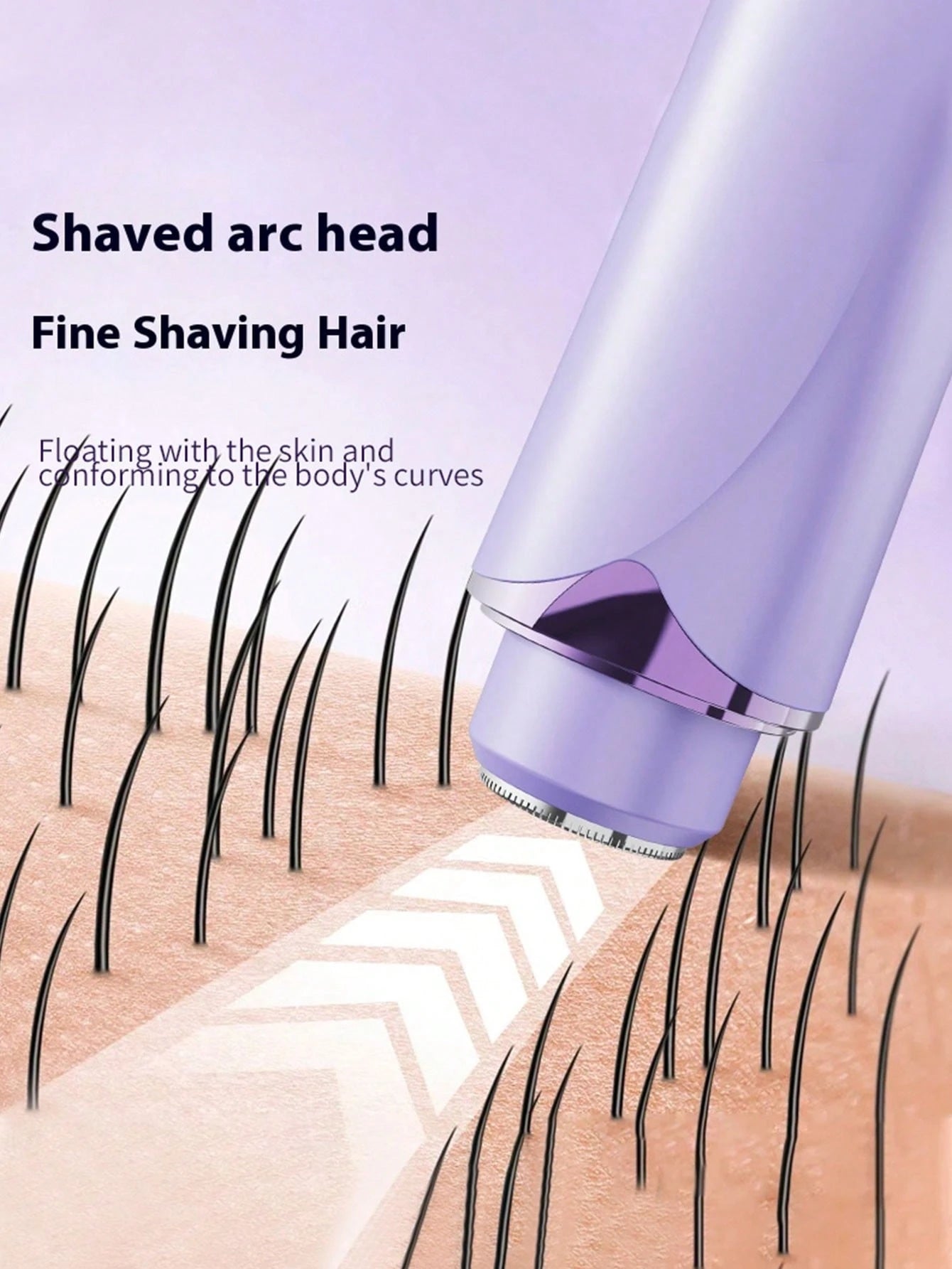 SKYWORTH Women's Bikini Trimmer- 2 In 1 Women's Electric Shaver- Dual Head Electric Razor- Waterproof Wet & Dry Body Hair Trimmer And Facial Hair Remover, Suitable For Bikini, Underarms, Legs And A