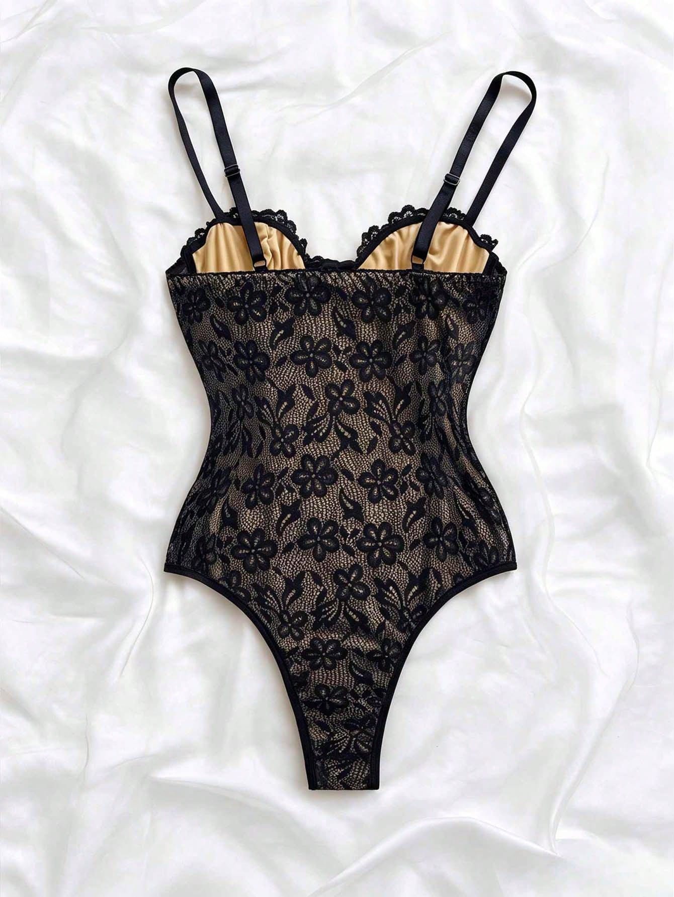 Soleia Sexy Leopard Print Bustier With Lace Trim And Boning, Fitted Camisole, Can Be Worn As Underwear Or Outerwear, For Holiday, Date,No Chest Padding