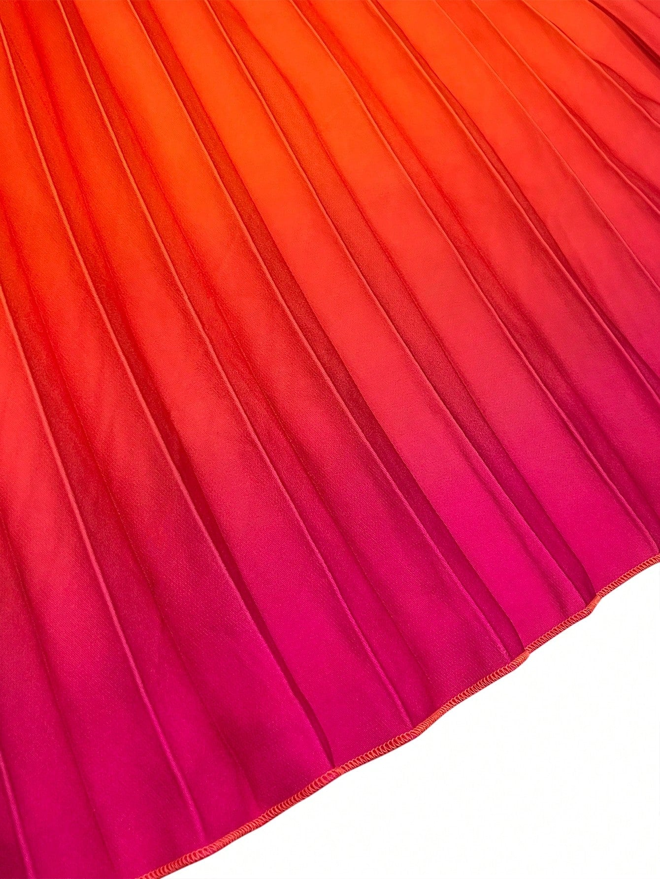 Solid Color Casual Elegant Sleeveless Zipper Ombre Pleated Dress, Evening Gown Summer, Quiet Luxury
