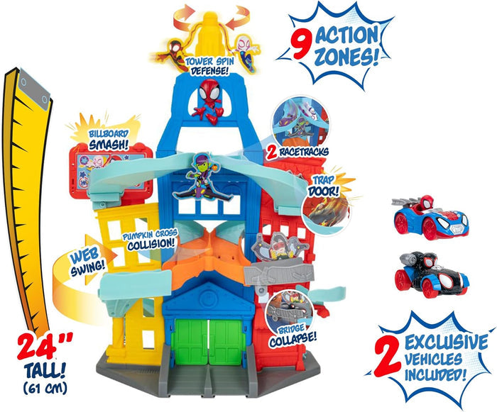 Spidey and His Amazing Friends City Track Set with Lights & Sounds