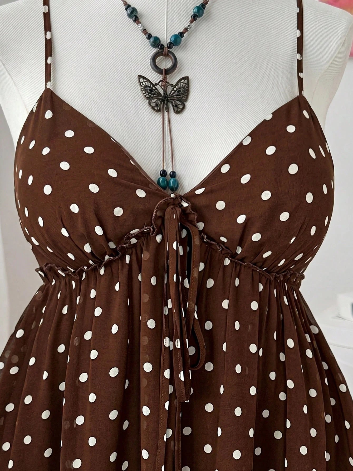 Sweetra Plus Size Casual Nature-Inspired Chiffon Printed Camisole