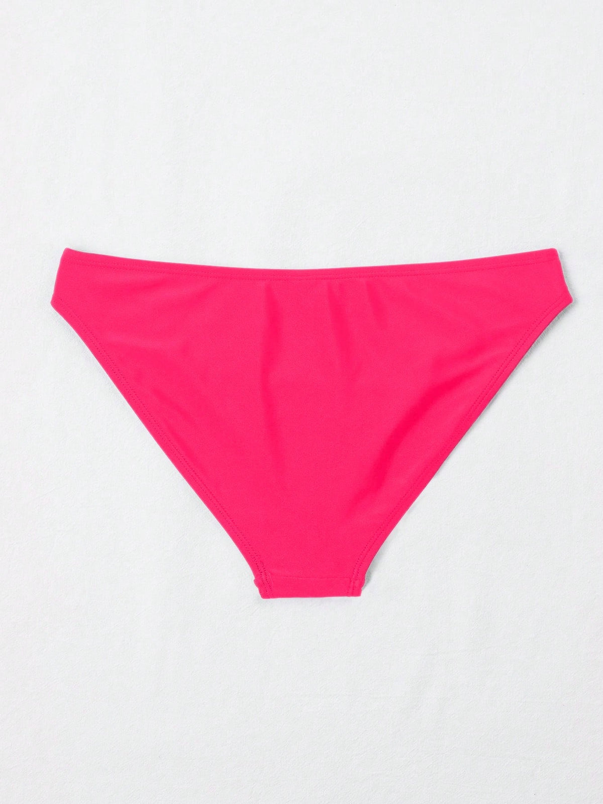 Swim Basics Solid Colored Bikini Bottom, Suitable For Vacation & Beach For Summer