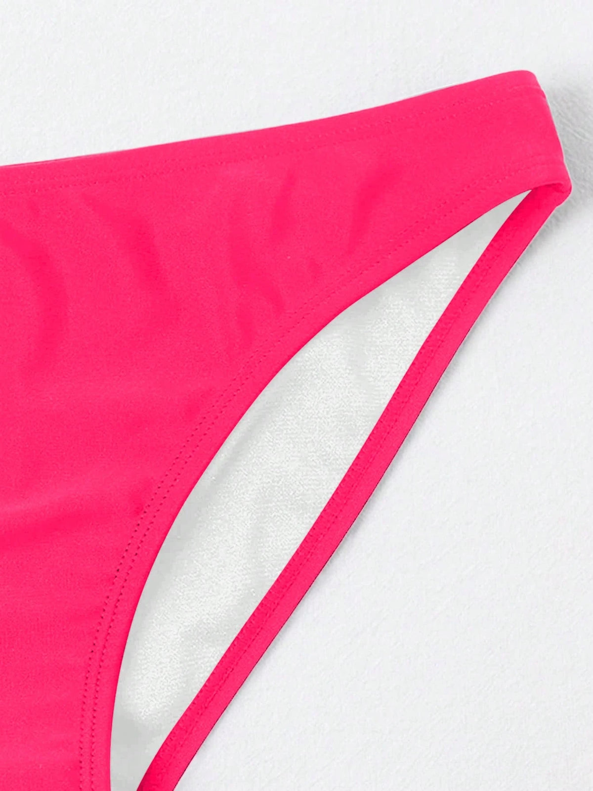 Swim Basics Solid Colored Bikini Bottom, Suitable For Vacation & Beach For Summer