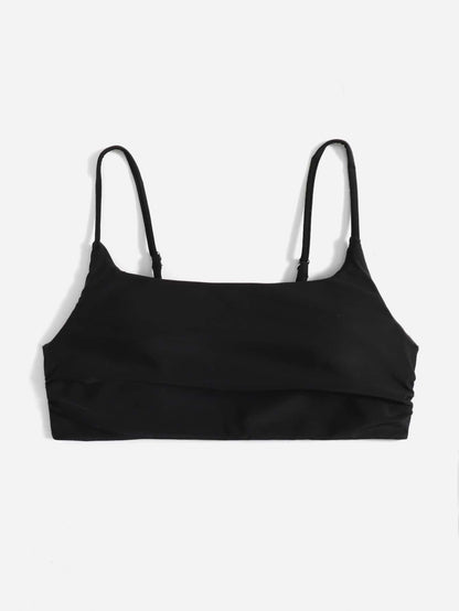 Swim Basics Summer Beach Plain Bikini Top
