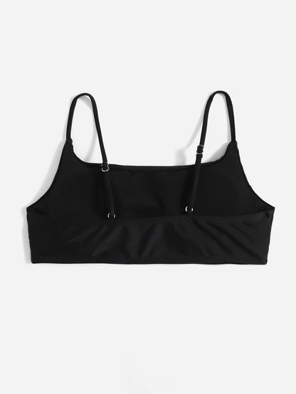Swim Basics Summer Beach Plain Bikini Top