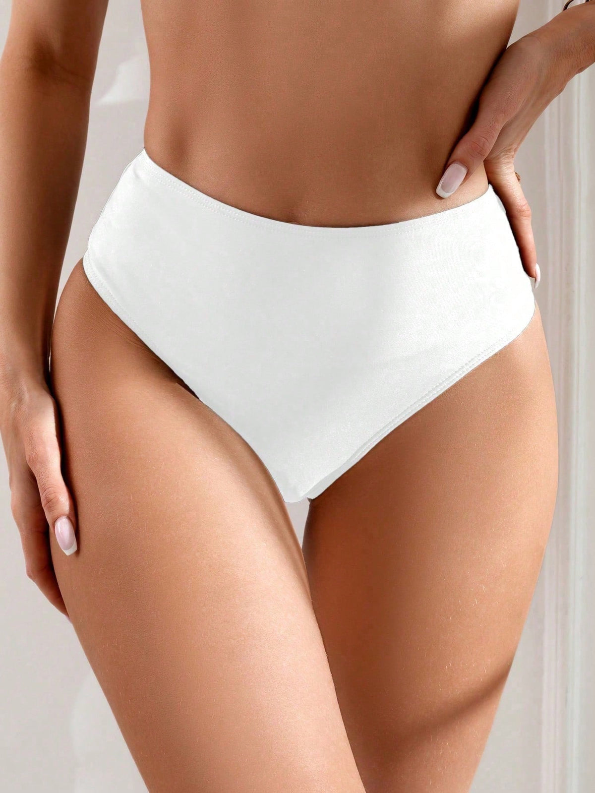 Swim Basics Summer Beach Women's Ruched Bikini Bottom Carnival