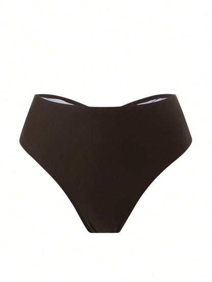 Swim Basics Summer Beach Women's Ruched Bikini Bottom Carnival