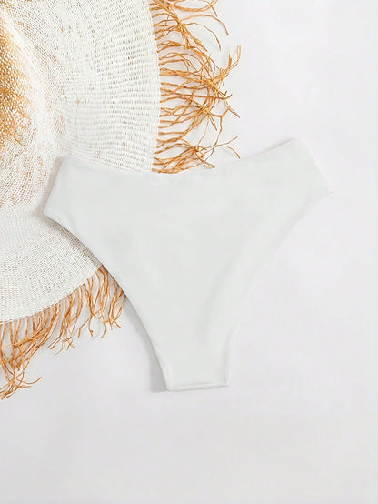 Swim Basics Summer Women's Sexy V-Shape Bikini Bottom, Minimalist & Fashionable For Casual Daily Wear