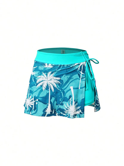 Swim Lushoire New Fashion Printed Slimming Beach Outfit, Swimsuit Set For Women For Summer Beach Vacation