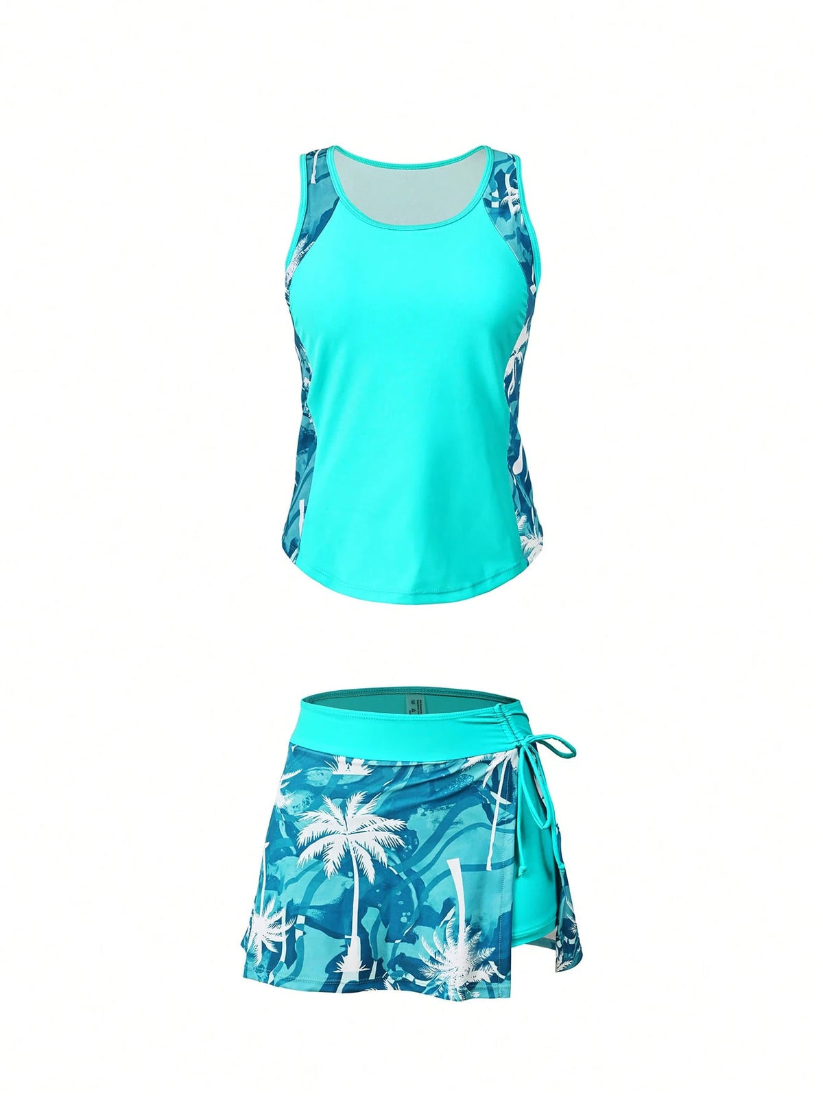 Swim Lushoire New Fashion Printed Slimming Beach Outfit, Swimsuit Set For Women For Summer Beach Vacation