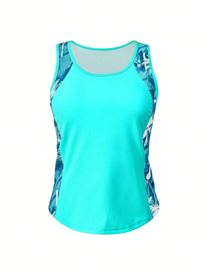 Swim Lushoire New Fashion Printed Slimming Beach Outfit, Swimsuit Set For Women For Summer Beach Vacation