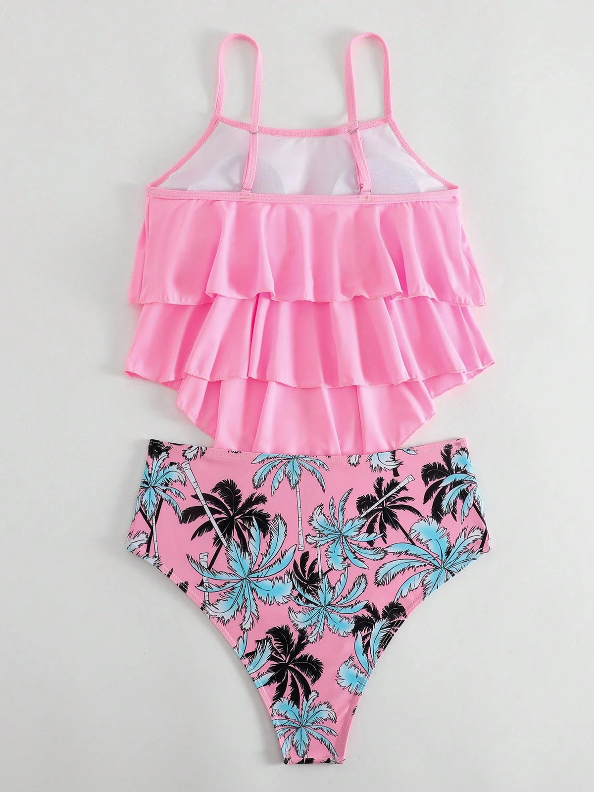 Swim Lushoire Summer Beach Tropical Print Hanky Hem Tankini