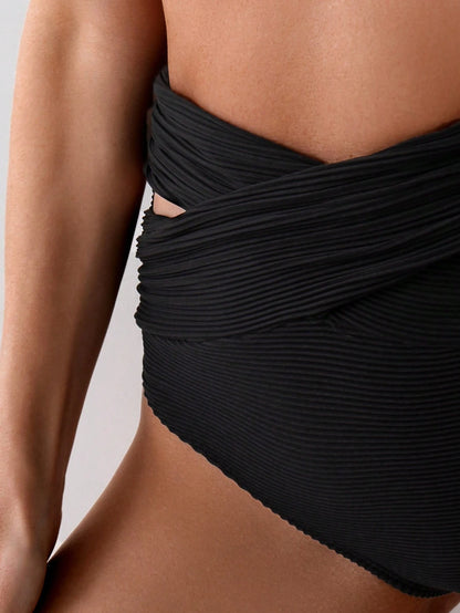 Swim Lushoire Women's Simple Slimming Swimwear Bottom Summer