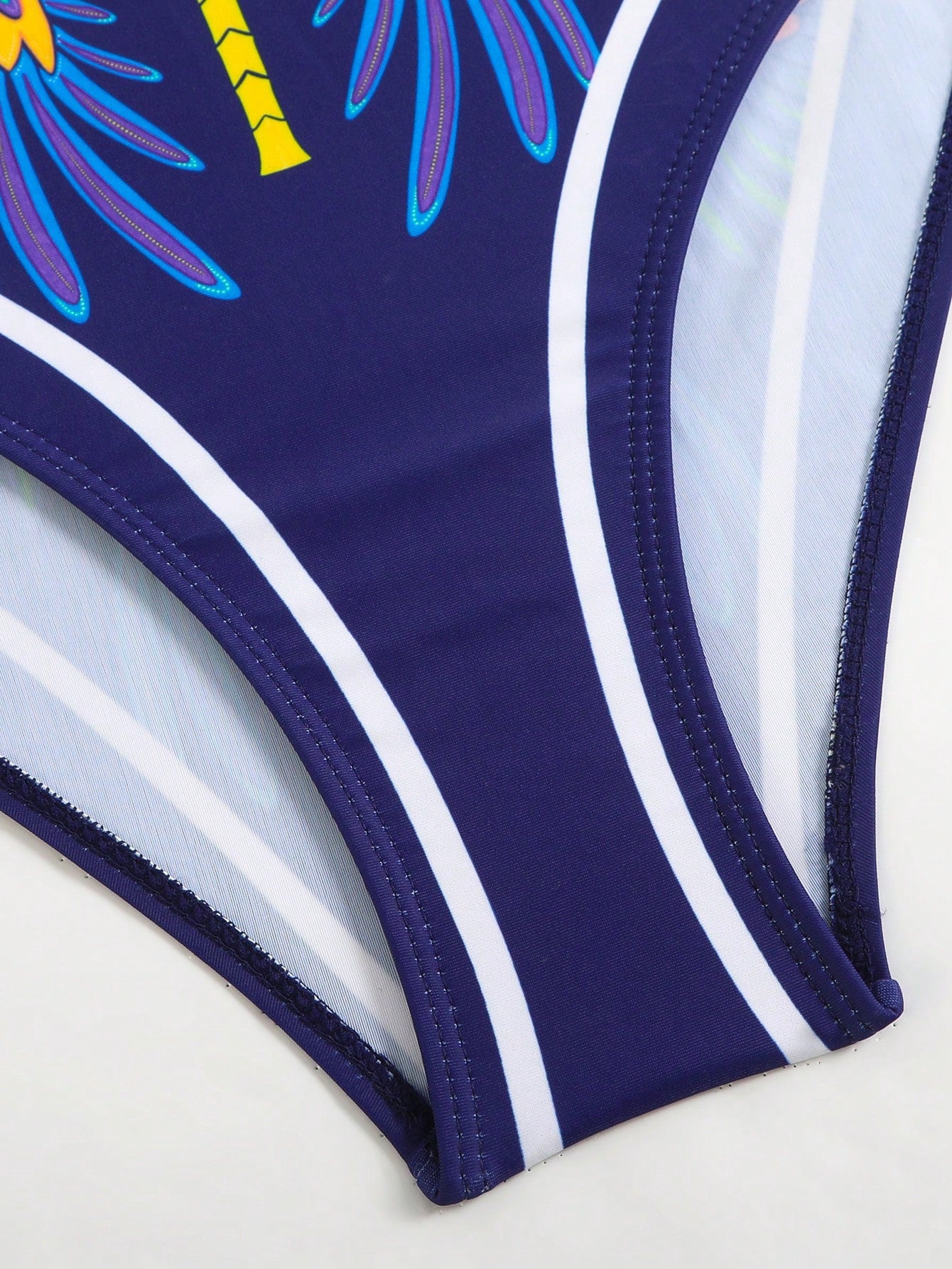 Swim Oasis 2026 Summer Plus Size Women's Fashionable Sexy Deep V-Neck Tropical Bird Digital Print One-Piece Swimsuit + Wrap Skirt Beach Set