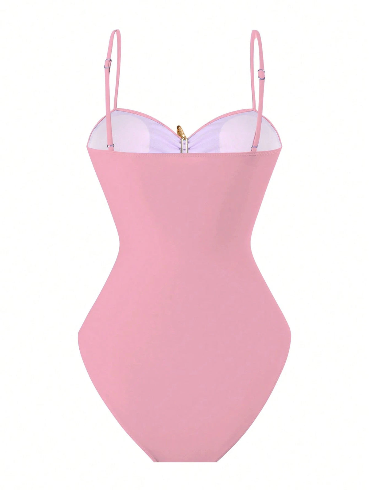 Swim Oasis Women's Summer Beach Vacation Hollow-Out Starfish Decor Ruched Slimming One-Piece Swimsuit With Tie-Up Maxi Skirt