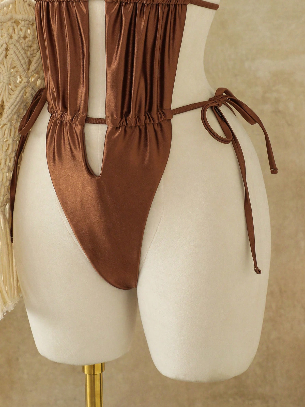 Swim SXY Women's One-Piece Sexy Halter Monokini, Suitable For Island, Beach, Resort, Pool Party, High-End Feel