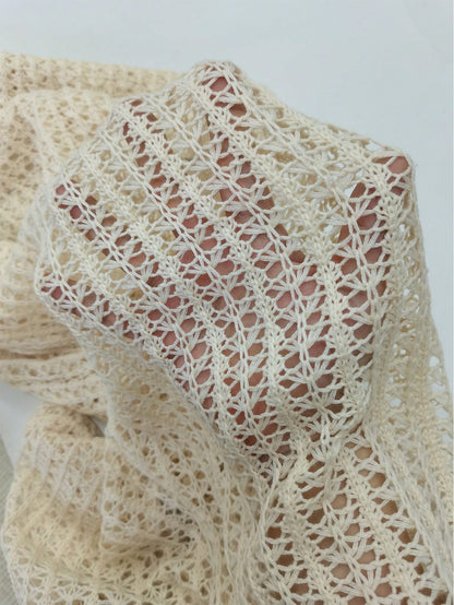 Swim Vcay Summer Beach Hollow Out Knitted See-Through Cover-Up Pants, Holiday